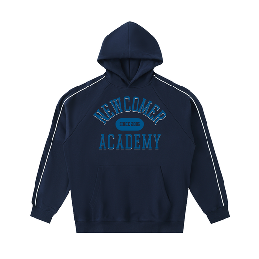 Contrast Piping Raglan Hoodie
