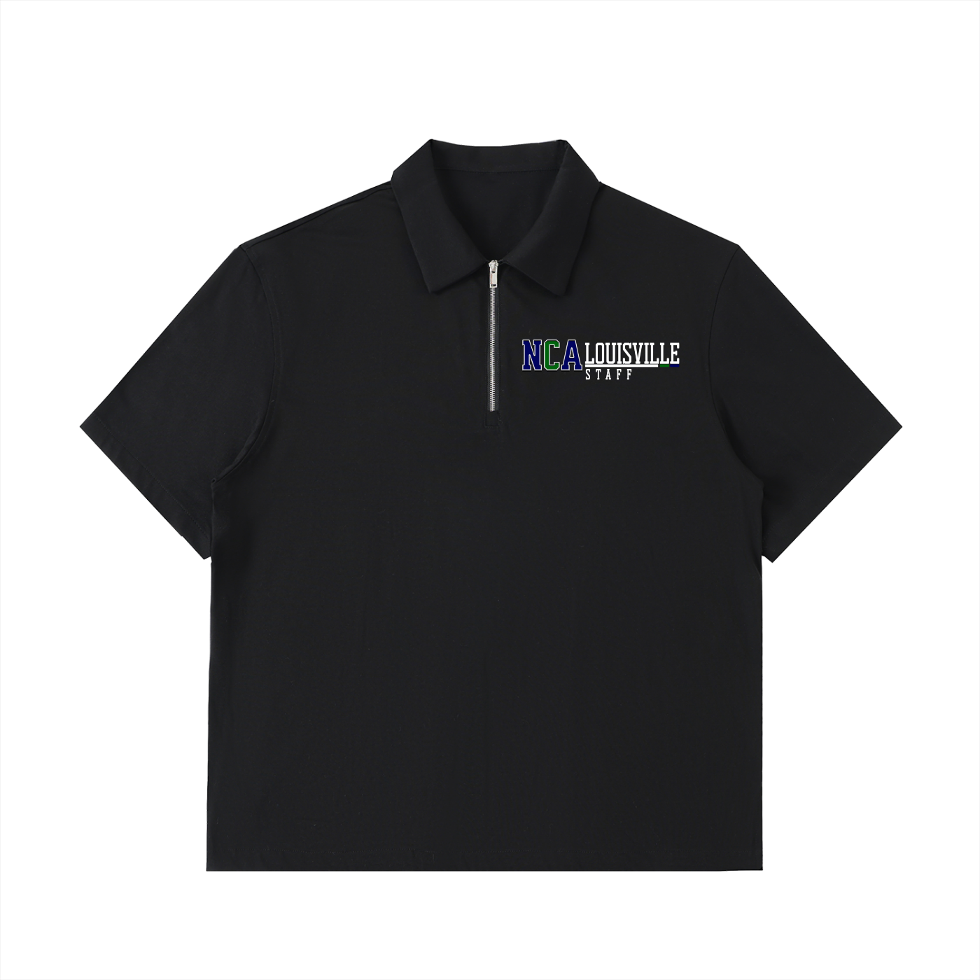 Half-Zip Cotton Polo Shirt